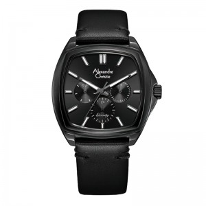 Alexandre Christie AC 6616 Full Black Leather Lady BFLIPBA